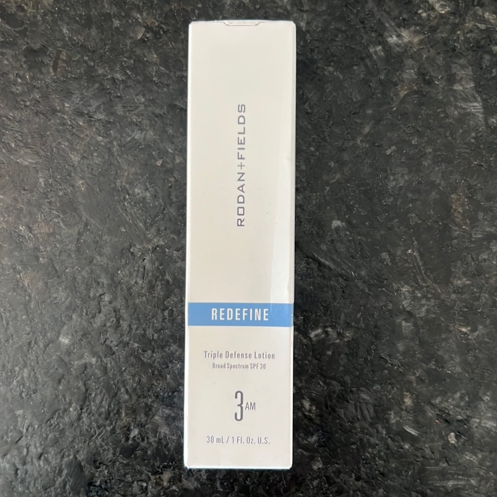 Rodan + Fields REDEFINE Triple Defense Lotion SPF 30 Step 3AM NIB! Exp 7/2027